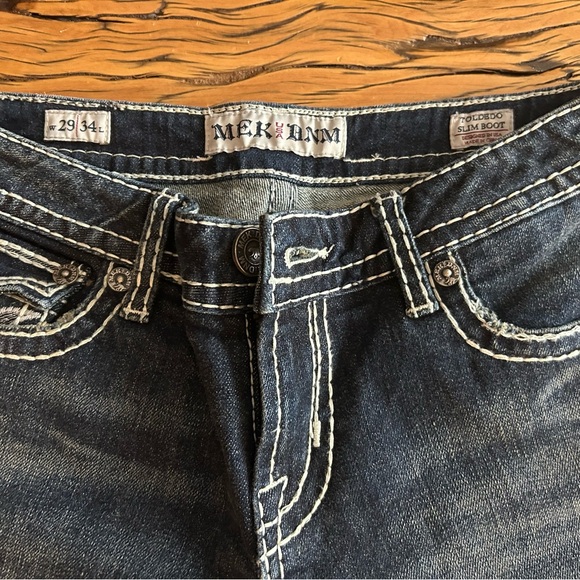 NWOT Woman’s MEL USA DNM Jeans Toledo Slim Boot Cut W29/L34 - Picture 3 of 7